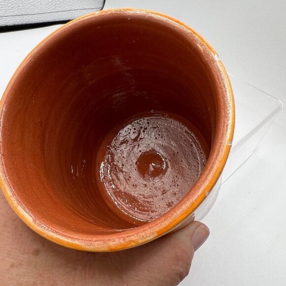 Ahamed Serghini Safi Hand Painted Ceramic Pottery Yellow - Picture 6 of 10